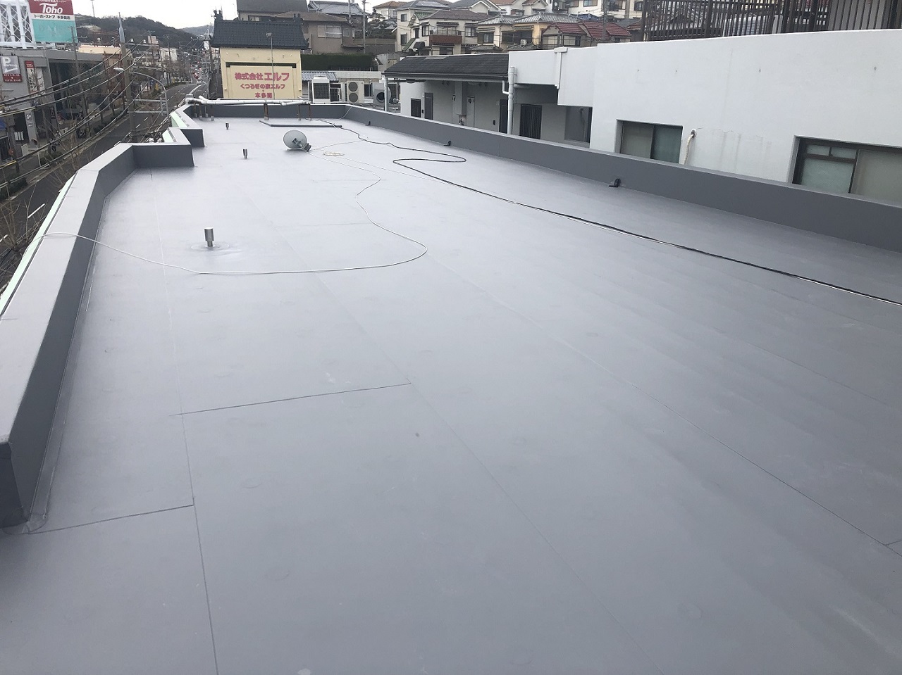 垂水区マンション　屋上防水工事